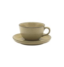 Пара чайная FLAT Shape OCRE (чашка 200мл и блюдце 14,5см) Oxford 141354