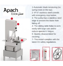 ПИЛА ДЛЯ РЕЗКИ МЯСА APACH ASWX184A 3Ф.