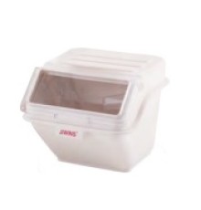 Контейнер для сыпучих продуктов 40л, 43х48см h59см, цвет белый, серия Jiwins JW-S40