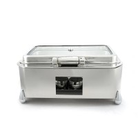 Мармит прямоугольный со стеклянной крышкой 12л, Jade JD/0/1/12/DP